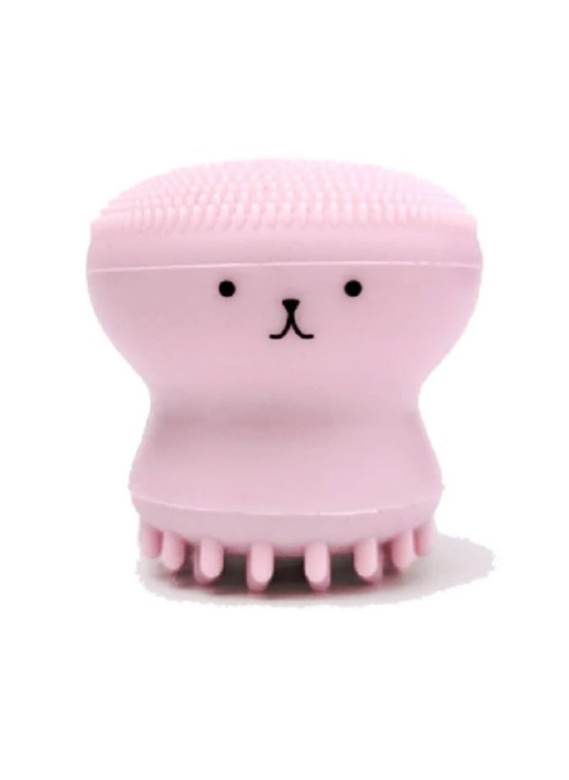 Prime by javaudan Face Scrubber Cleansing Brush Face Exfoliator Brush Octopus Shape Facial Cleansing Brush, Small Silicone Facial Cleanser Exfoliating Scrubber Face Washing Brush Deep Pore Cleaning for Skin Care  - Image 1
