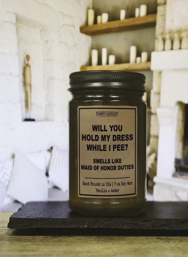 Funny Candles Maid of Honor Proposal Gifts for Women, Best Friend Her, BFF, Sisters | Bridal Party Present for Wedding, Bachelorette Party | Will You Be My Maid of Honor | Funny Candles 100% Soy Wax | Made in USA - Image 2