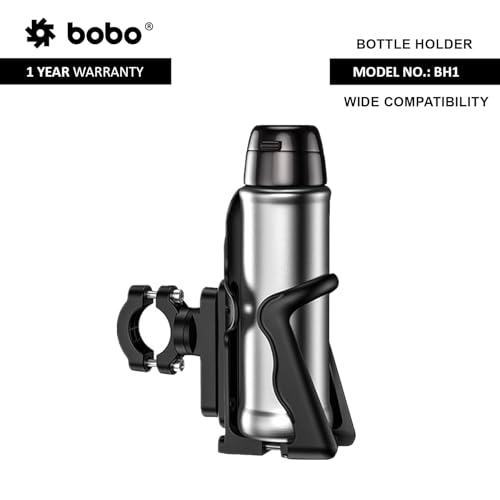 BOBO BH1 Universal Motorcycle Bottle Holder, Black - Image 2