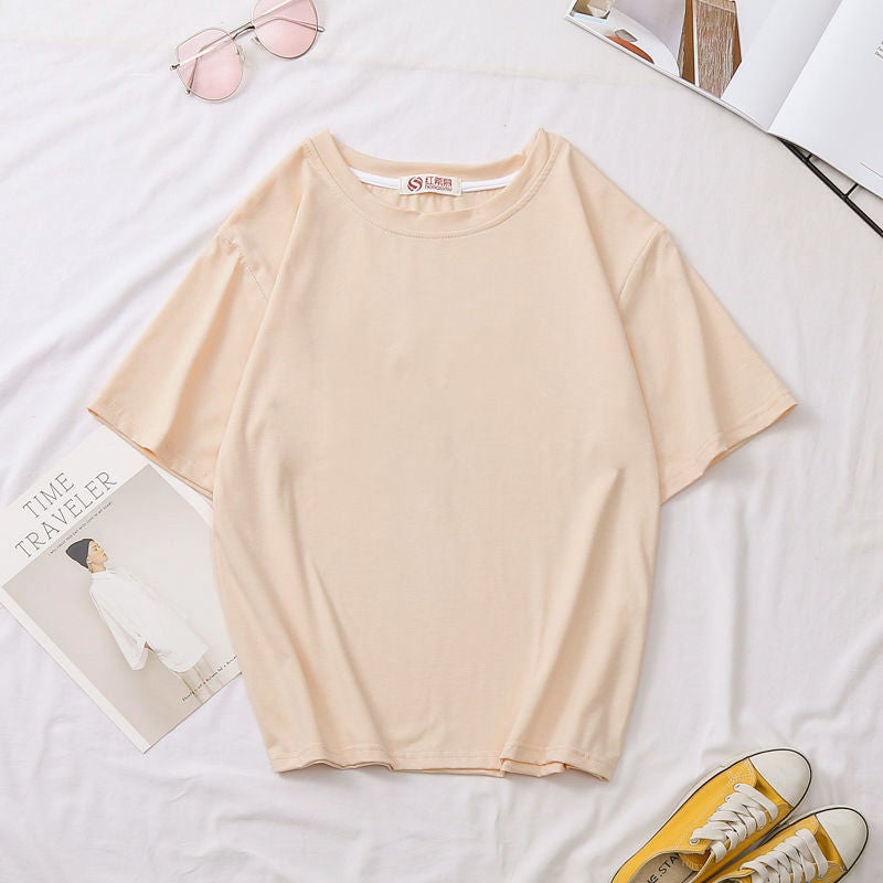 Summer thin nightgown loose waffle bathrobe for men and women beauty salon hotel bathrobe for couples can be worn outside to sleep wholesale Apricot [short sleeves] 