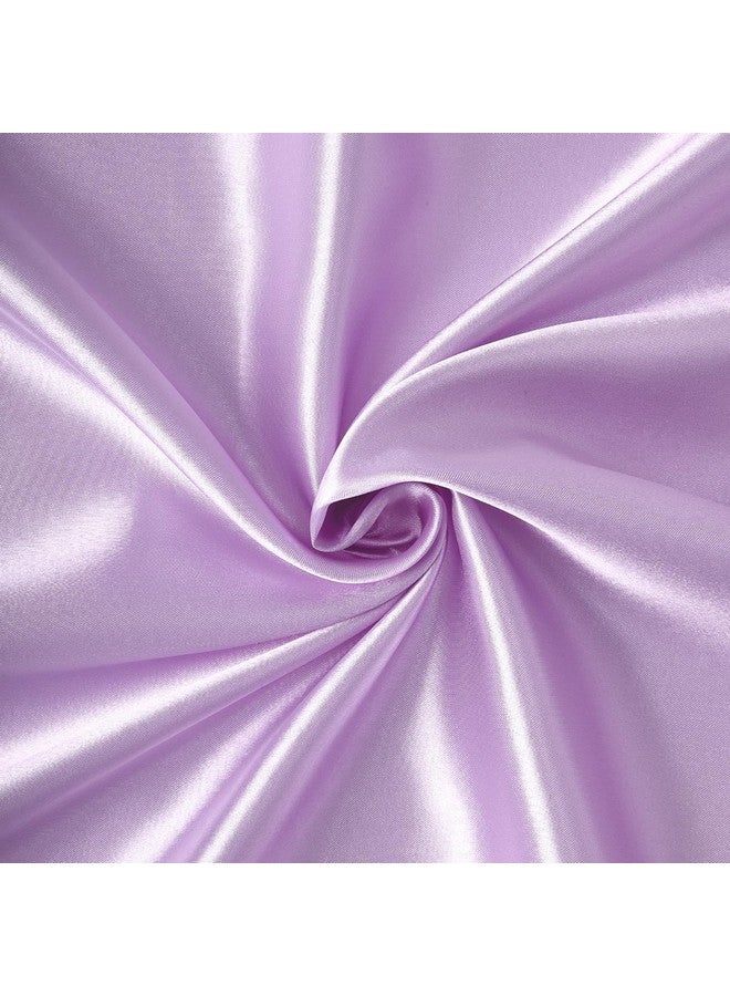 Encasa XO Encasa XO Solid Lilac Silky Satin Fabric Material By Meter | 110 Cm Width, Silk & Shiny Fabrics | Fabric For Scrunchies, Dress, Pillowcases, Pajamas, Evening Dress, Diy | (1 Meter)  - Image 1