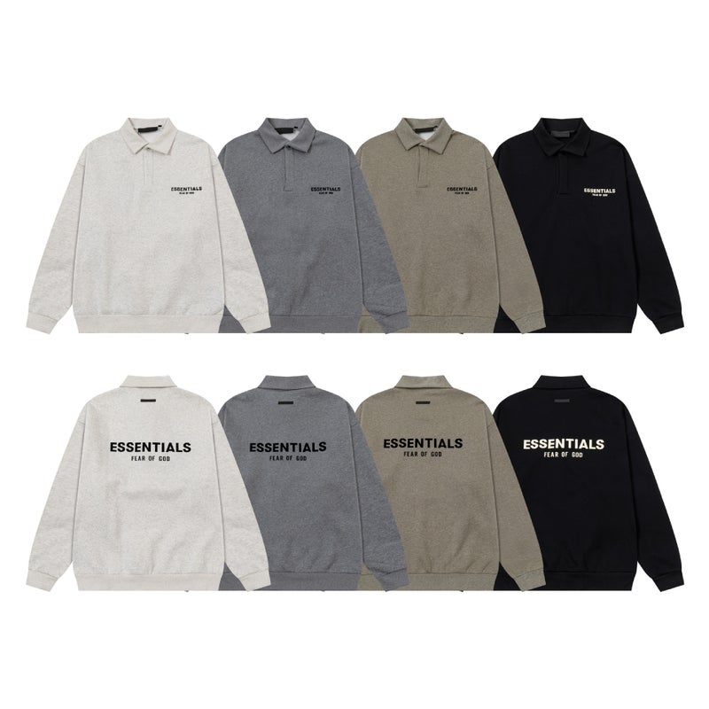 22S Eighth Season New Essentials Hoodie For Men And Women, Couple'S Hooded Trendy Brand Loose Fit Fog High Street Thin Fleece - Image 4
