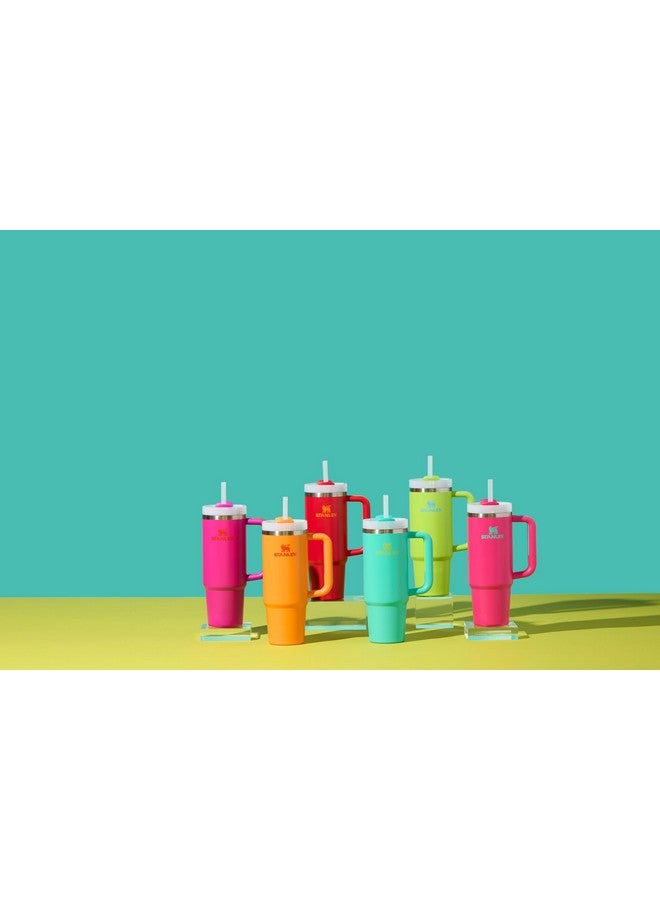 Stanley Quencher H2.0 Tumbler with Handle and Straw 30 oz | Flowstate 3-Position Lid | Cup Holder Compatible for Travel | Insulated Stainless Steel Cup | BPA-Free | Tropical Teal - Image 4