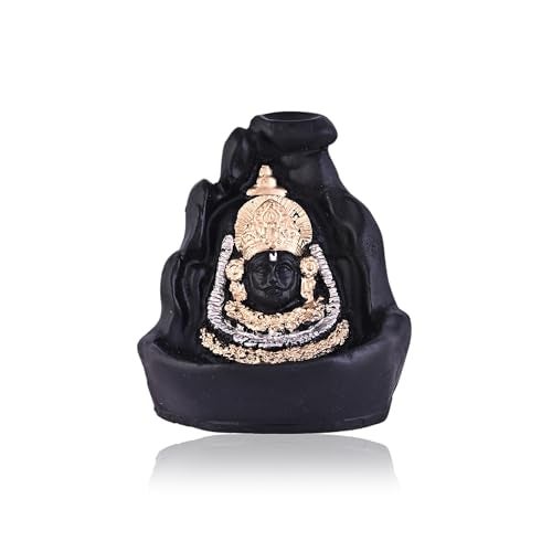 Craftam Khatu Shyam Ji Backflow Incense Holder Decorative Showpiece with 20 Backflow Cones - Image 2