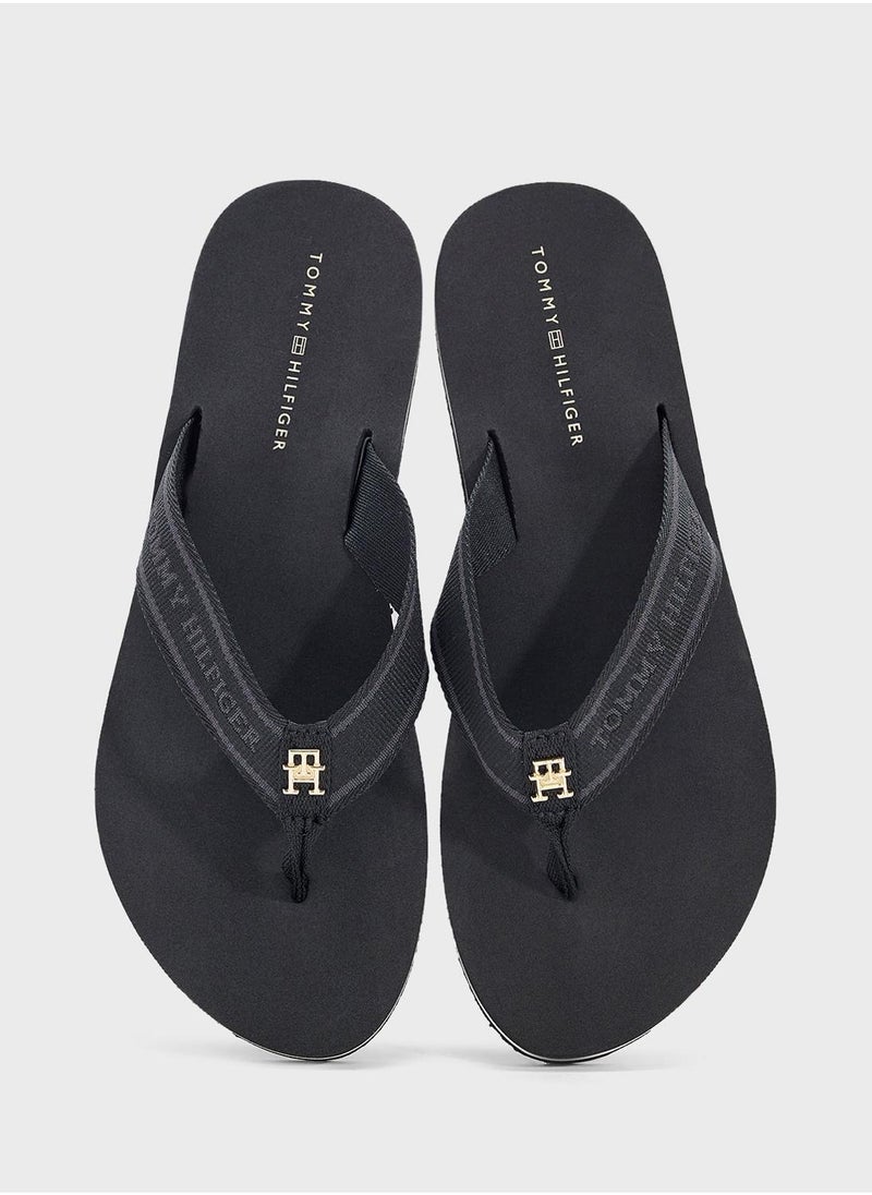 TOMMY HILFIGER Webbing Beach Flip Flops  - Image 5