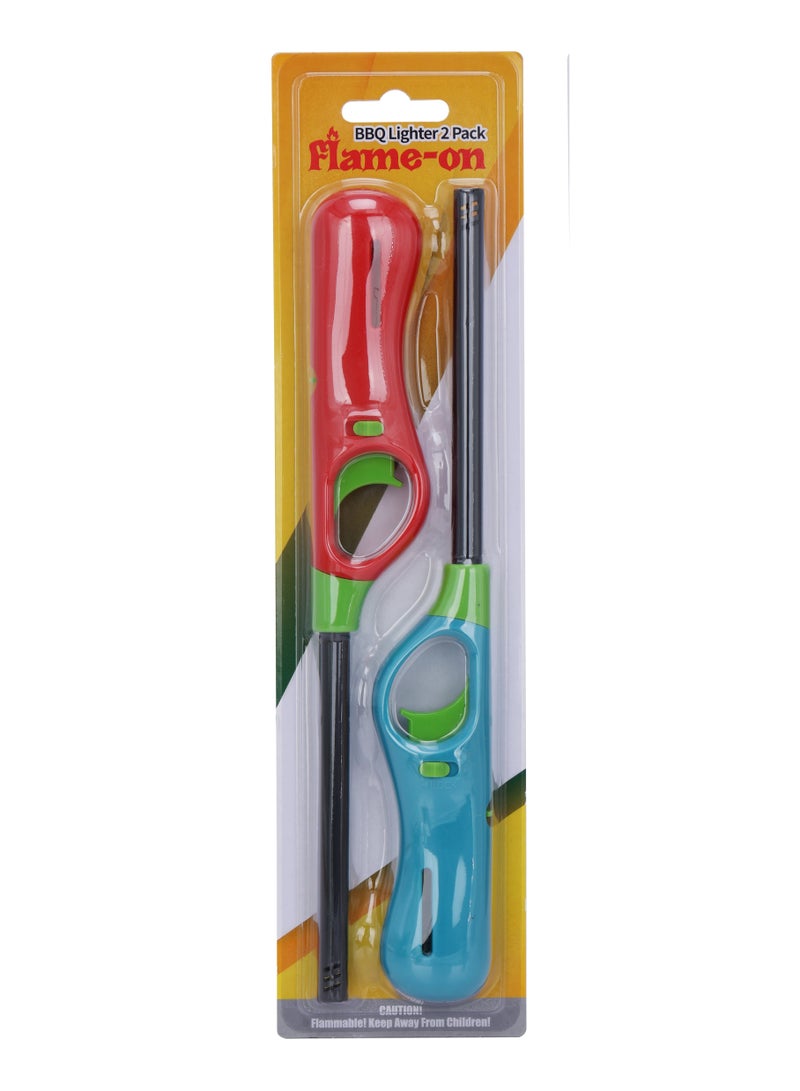 فلايم-أون شواية فليم أون - ولاعة - 2 عبوة بألوان متنوعة. - Image 2