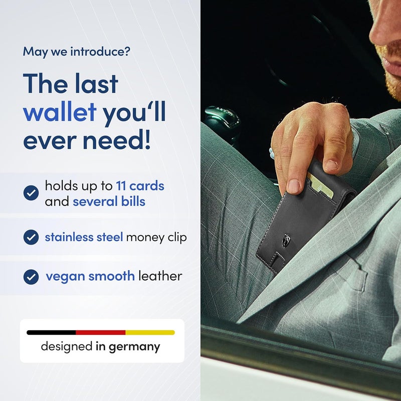 TRAVANDO Mens Wallet with Money Clip AUSTIN RFID Blocking Bifold Credit Card Holder for Men with Gift Box - Image 2