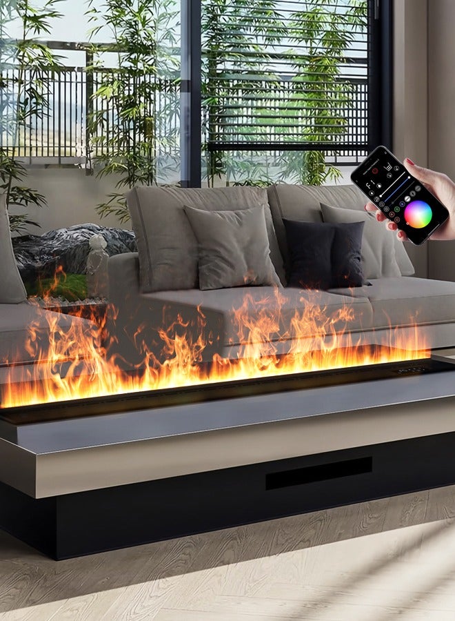 لهب تناظري كهربائي ثلاثي الأبعاد مدفأة بخار الماء الكهربائية مرطب الديكور بخار منزلي داخلي بتحكم عن بُعد - Image 1