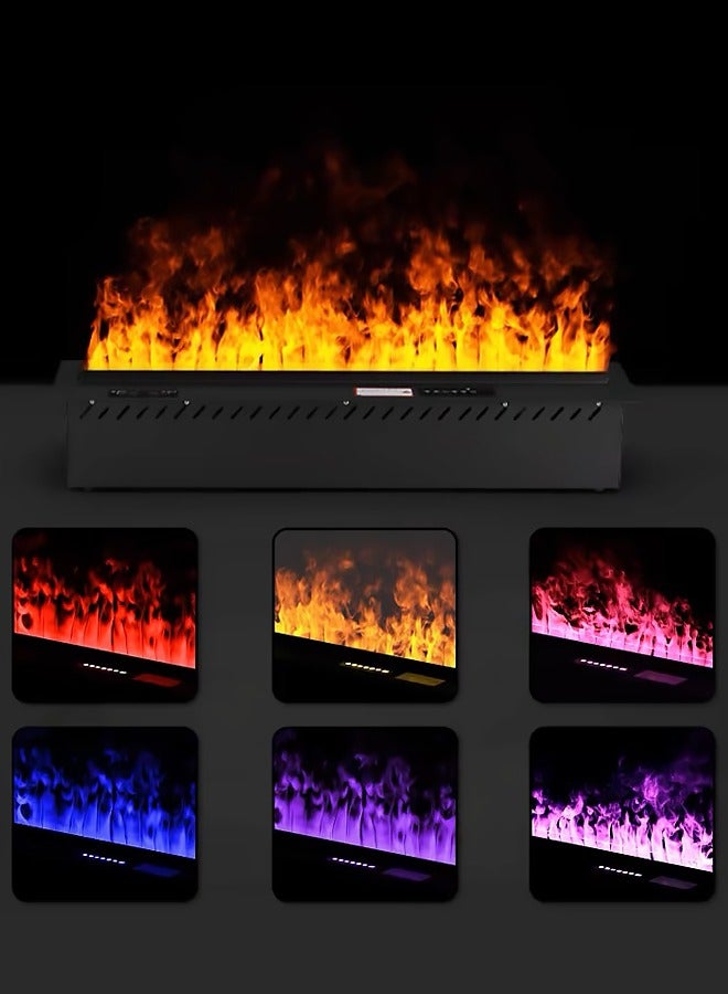 لهب تناظري كهربائي ثلاثي الأبعاد مدفأة بخار الماء الكهربائية مرطب الديكور بخار منزلي داخلي بتحكم عن بُعد - Image 3