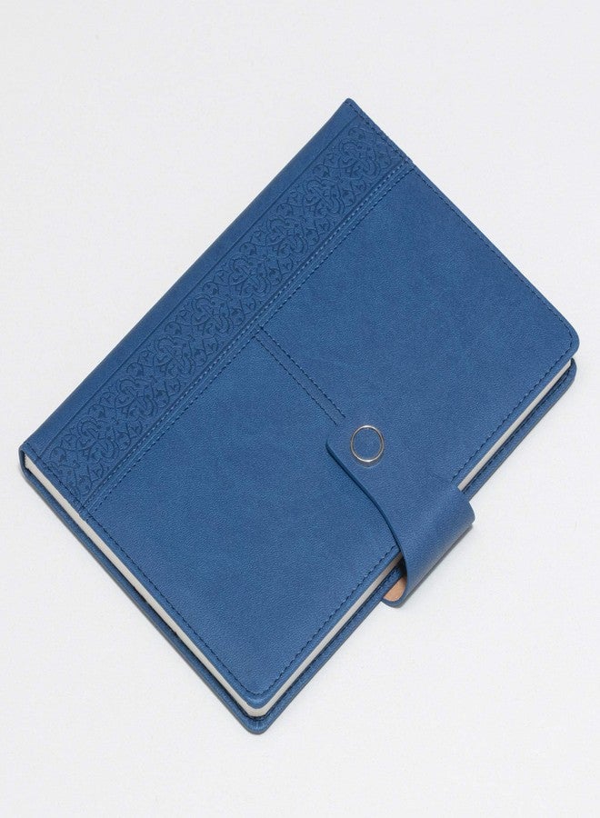 REGAL A-5 PU Leather Stylish & Durable Hardcover Notebook Diary Journal with Magnetic Flap Closure and Pen Holder, 192 pages, 80 gsm (Cobalt Blue) - Image 2