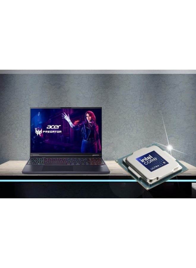 أيسر (نسخة مطورة) لابتوب الألعاب Predator Helios Neo 16 بشاشة WQXGA مقاس 16 بوصة، مع معالج Core Ultra 9 275HX/32 جيجابايت RAM/1 تيرابايت SSD/بطاقة رسومات NVIDIA GeForce RTX 5070 Ti/نظام Windows 11 مع (وسادة ماوس Consumix) باللون الرمادي العميق الإنجليزي - Image 3