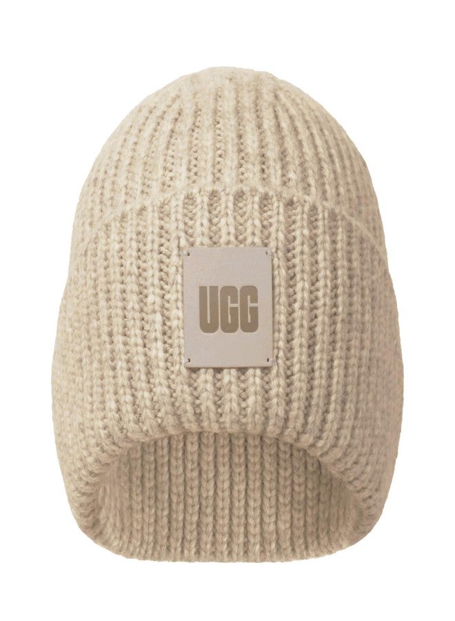 UGG Womens Chunky Rib Beanie Cream One-Size - Image 1