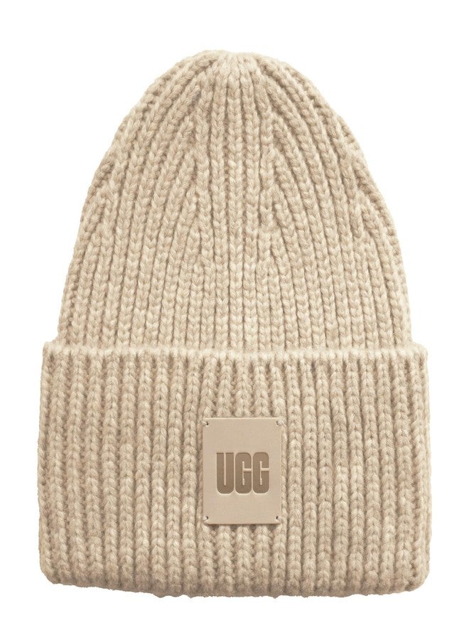UGG Womens Chunky Rib Beanie Cream One-Size - Image 3