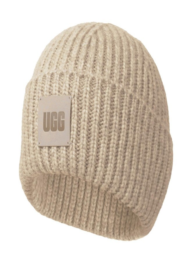UGG Womens Chunky Rib Beanie Cream One-Size - Image 2