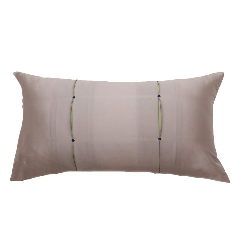 ZEBA World Polyester Solid Pleat Cushion Cover, 12 inches X 22 inches (Pack of 1) - Image 2