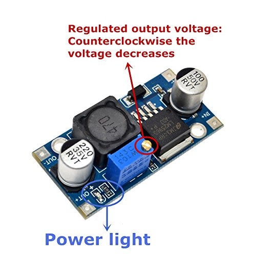 QEBIDUM 6 عبوة LM2596 محول DC-DC خافض، QEBIDUM LM2596S وحدة خافضة قابلة للتعديل DC إلى DC DIP SMD مثبت جهد منخفض الإدخال 3.0-40V الإخراج 1.5-35V منظم طاقة عالي الكفاءة - Image 2