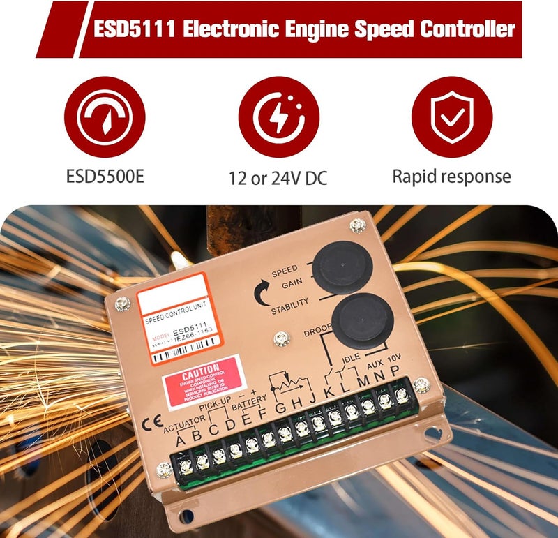 findmall ESD5111 Electronic Engine Speed Controller Governor Generator Genset - Image 3