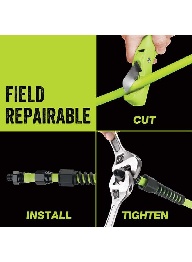Flexzilla Pro Air Hose with ColorConnex Industrial Type D Coupler and Plug - Image 4