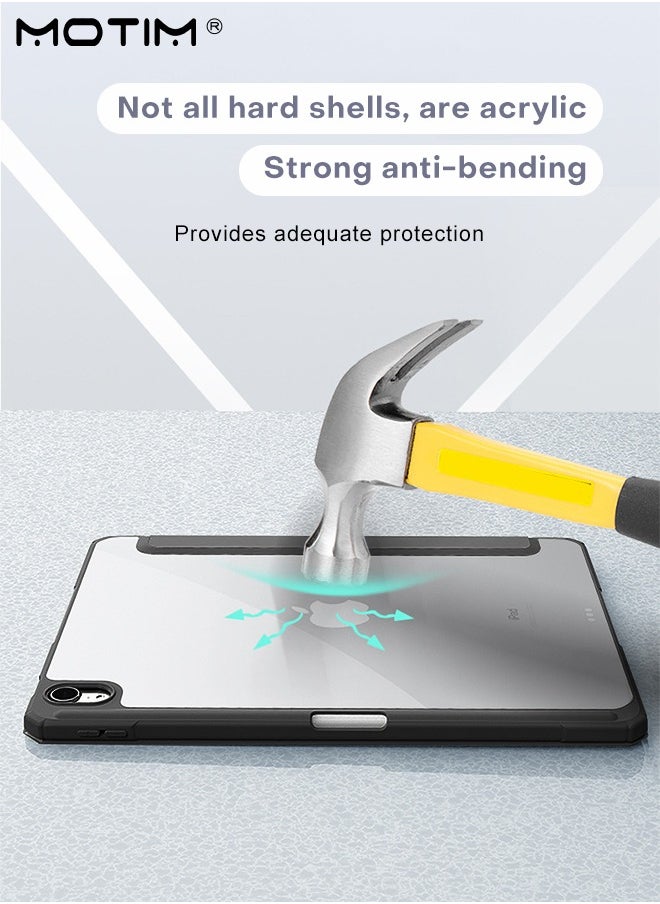 Case for iPad 10th Generation 10.9 Inch 2022 Slim Light ipad Cover with Pencil Holder Tri-Fold Design With Multi-Angle Stand Function Protective Shockproof Cover, Auto Wake/Sleep