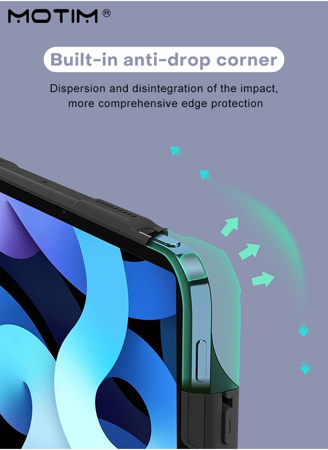 Case for iPad 10th Generation 10.9 Inch 2022 Slim Light ipad Cover with Pencil Holder Tri-Fold Design With Multi-Angle Stand Function Protective Shockproof Cover, Auto Wake/Sleep