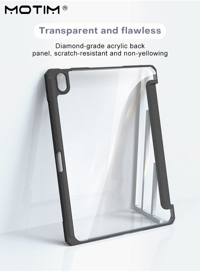 Case for iPad 10th Generation 10.9 Inch 2022 Slim Light ipad Cover with Pencil Holder Tri-Fold Design With Multi-Angle Stand Function Protective Shockproof Cover, Auto Wake/Sleep