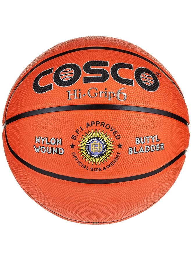Cosco Hi-Grip Basketball, Size 6 (Multicolour) - Image 1