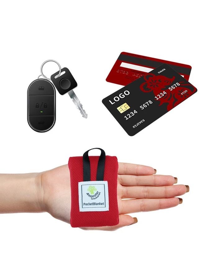 سجادة نزهة قابلة للطي فائقة النحافة محمولة مقاومة للرطوبة لشاطئ البحر التخييم باللون الأحمر - Image 5