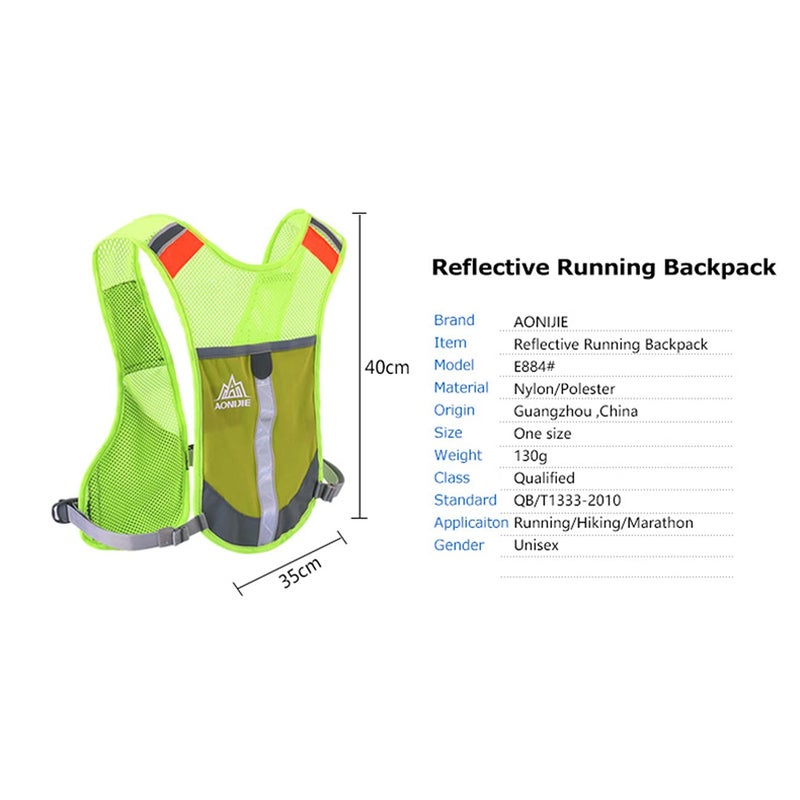 AONIJIE Marathon Running Vest Pack Water Hydration Backpack Outdoor Sport Bag Cycling Camping Climbing Rucksack (Rose red) - Image 2