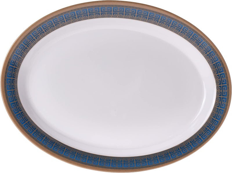 MODA CUCINA Melamine Oval Serving Platter Large Majestic Blue 36Cm Esma Approved, Mchp-3035-Mb - Image 2