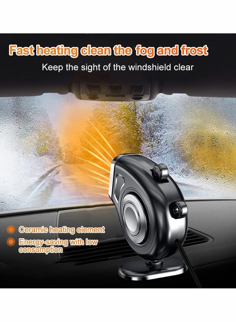 KASTWAVE Mini Car Heater Fan Defroster(Black) - Image 3