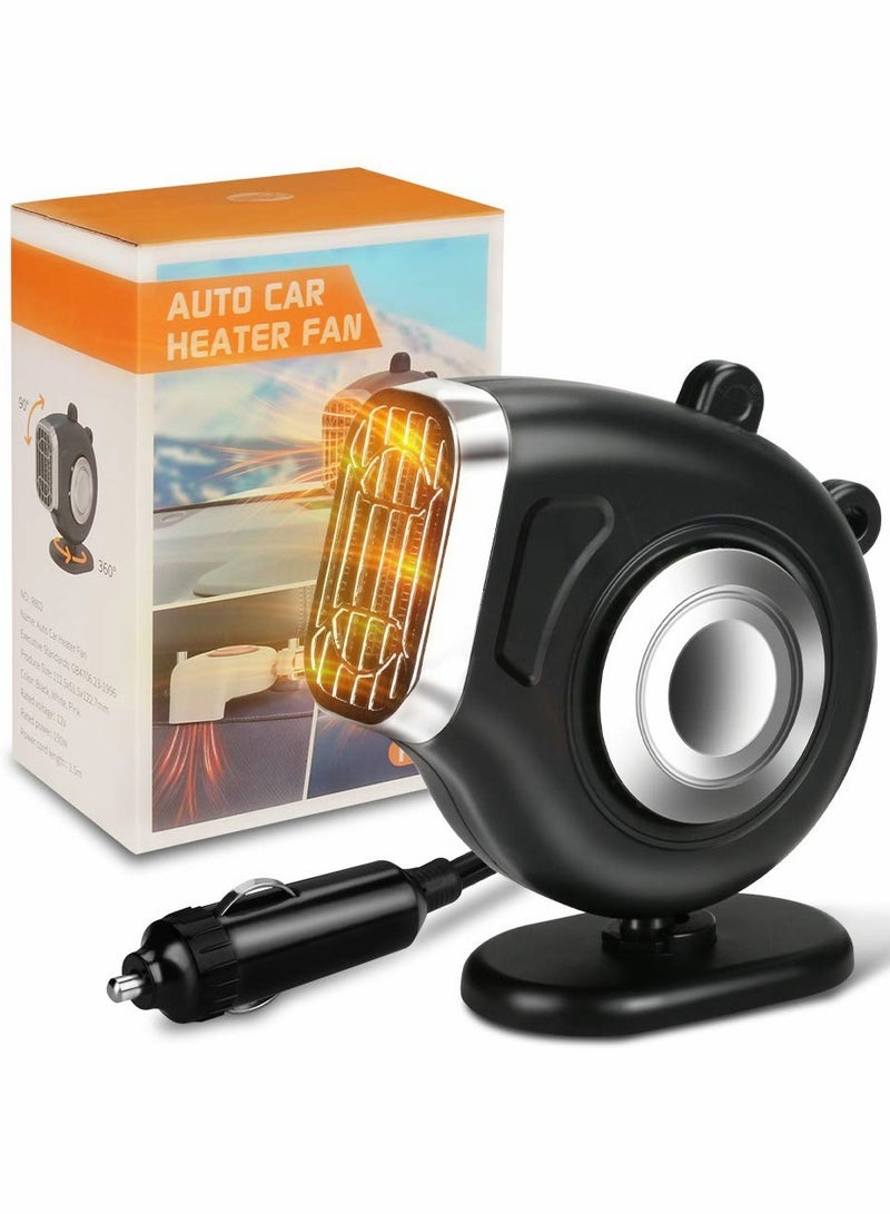 KASTWAVE Mini Car Heater Fan Defroster(Black) - Image 1