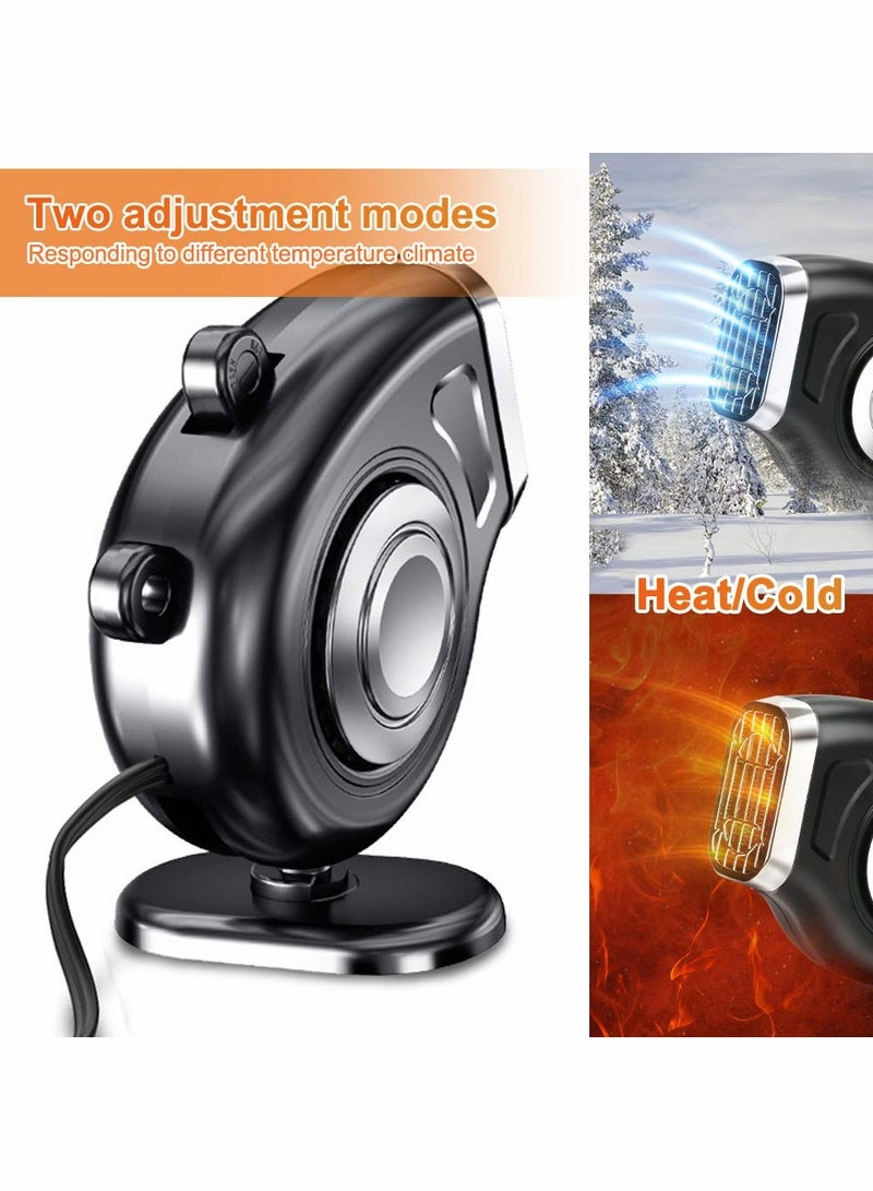 KASTWAVE Mini Car Heater Fan Defroster(Black) - Image 2