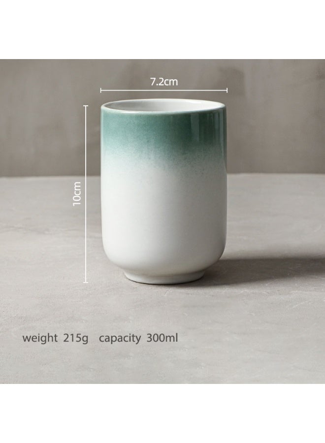 مجموعة من 3 أكواب إسبريسو خزفية متعددة الألوان بسعة 300 مل - Image 5