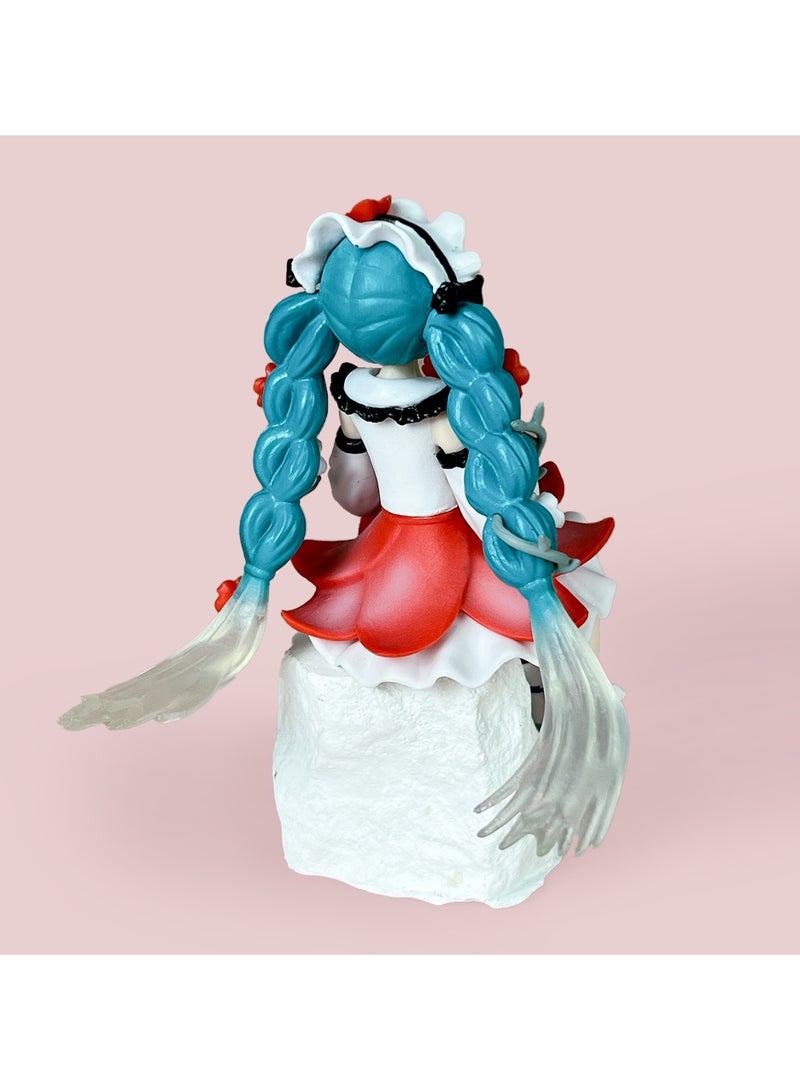 general Hatsune Miku Anemone Fairy Figure - 14cm Collectible Statue Premium PVC Material with Delicate Flower Details Desktop Decoration for Fans - Image 2