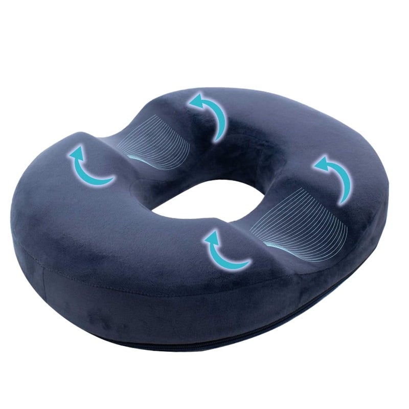 TRIXES Donut Cushion  Doughnut Ring for Back Support  Wedge Pillow  Coccyx Pain Relief  Haemorrhoids  Pregnancy  Maternity Pillow Sciatica