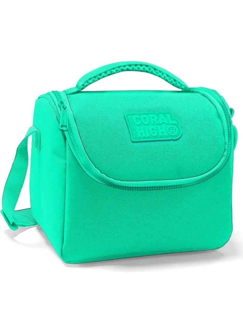CORAL HIGH School and Lunch Bag Set - Girl Water Green - USB Socket