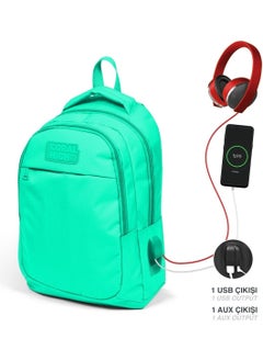 CORAL HIGH School and Lunch Bag Set - Girl Water Green - USB Socket  - Image 3
