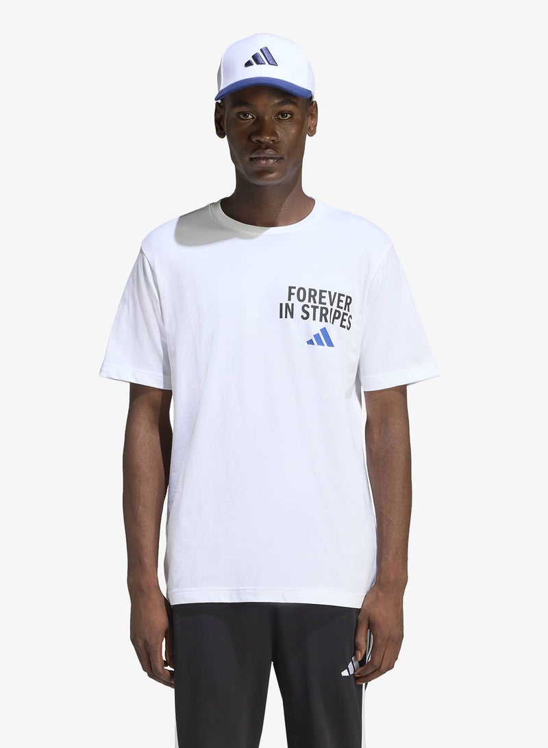 Adidas Forever In Stripes Graphic T-Shirt - Image 1