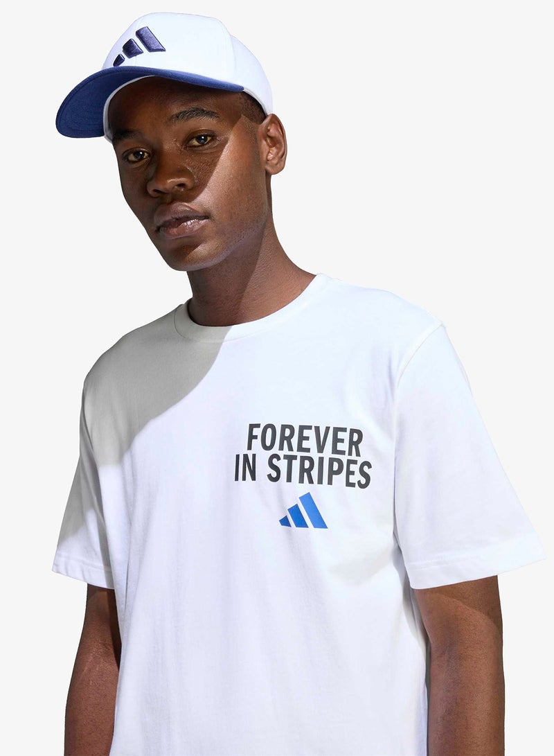 Adidas Forever In Stripes Graphic T-Shirt - Image 3