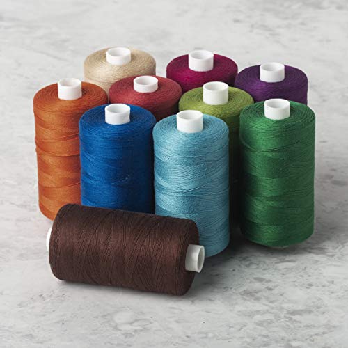 Connecting Threads 100% Cotton Thread Sets - 1200 Yard Spools (Set of 10 - Black) - Image 2