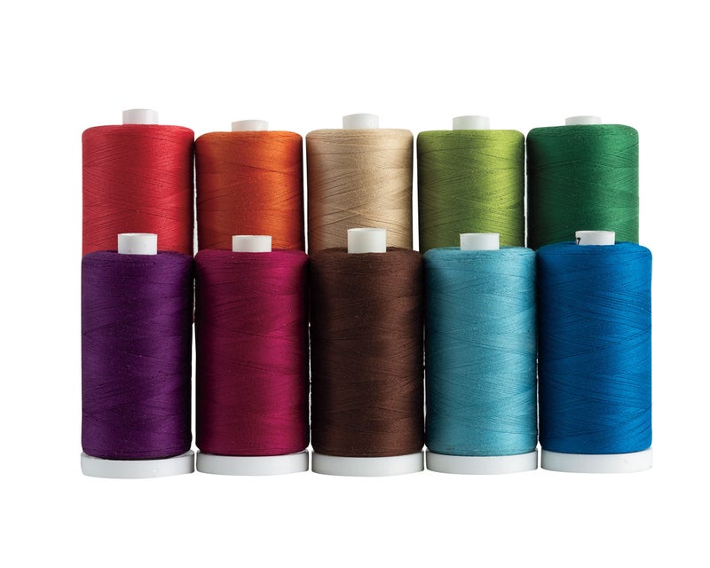 Connecting Threads 100% Cotton Thread Sets - 1200 Yard Spools (Set of 10 - Black) - Image 3