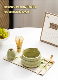 MissTiara Japanese Matcha Tea Set, 7Pcs Matcha Matcha Set with Matcha Bowl, Matcha Bamboo Whisk, Scoop, Whisk Holder, Stainless Steel Tea Sifter, Tea Making Kit  - Image 3