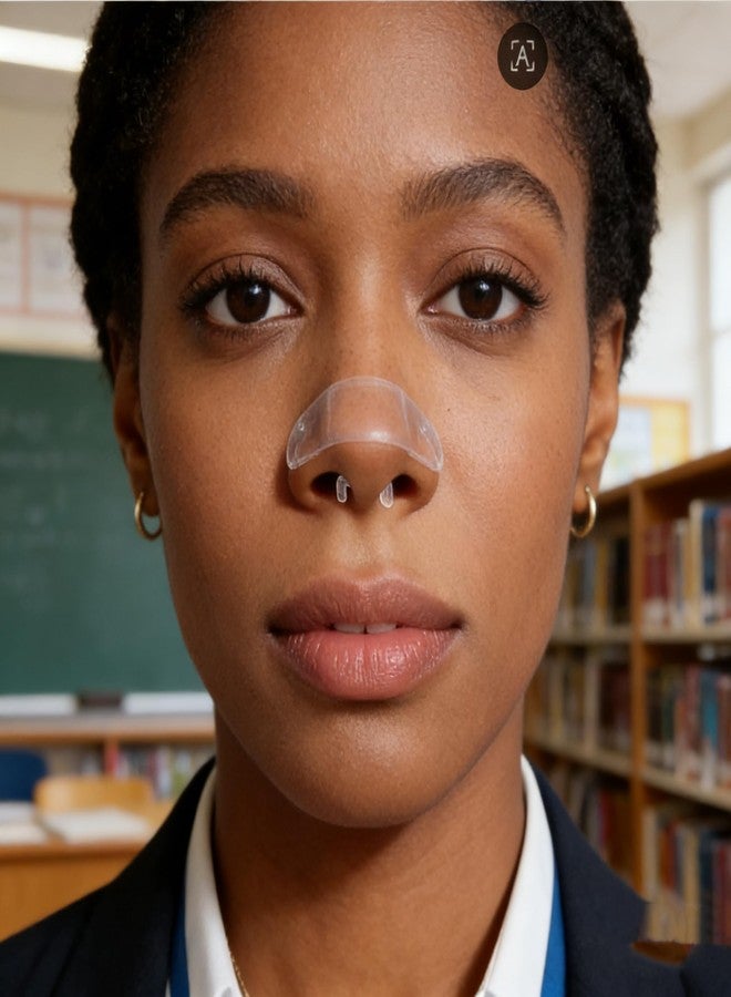 DJCIW 16G Clear Septum Retainer, 20PCS Clear U Shape Flexible Septum Piercing Retainers, Invisible Acrylic Plastic Septum Rings for Work School 6mm - Image 5