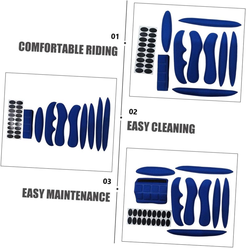 HANABASS 2Sets Cycling Helmet Liner Pads with High Sweat Absorption and Shock-Absorbing Foam Lightweight Breathable Helmet Cushion Inserts for Mountain and Road Riding Comfort and Protection - Image 3