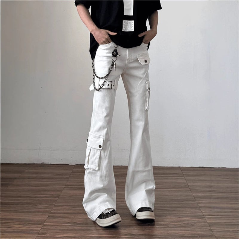 Unisex Classic Denim Jeans Loose Fit Daily Outdoor Wear - Image 1