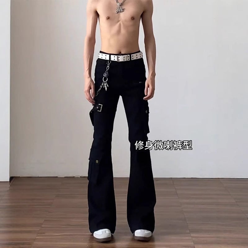 Unisex Classic Denim Jeans Loose Fit Daily Outdoor Wear - Image 3