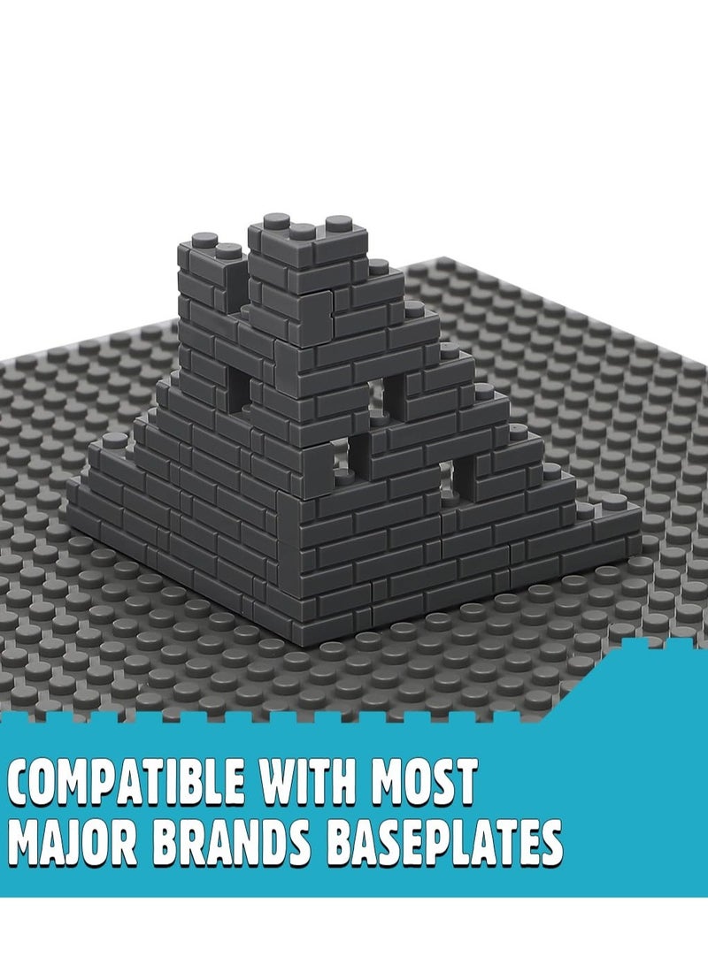 Excefore 240 Pieces Masonry Profile Bricks, Classic Wall Building Bricks, Suitable for Wall Parts and Pieces Diverse Bulk Toy Kit, Compatible with Major Brands - Image 2