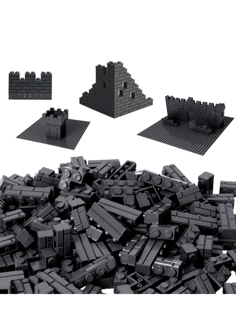 Excefore 240 Pieces Masonry Profile Bricks, Classic Wall Building Bricks, Suitable for Wall Parts and Pieces Diverse Bulk Toy Kit, Compatible with Major Brands - Image 1
