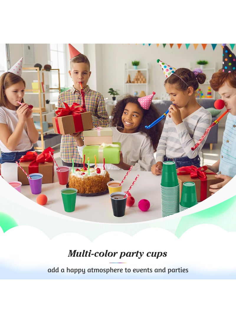 Mifoci Mifoci 50 Pcs 16 oz Plastic Drinking Cups Plastic Disposable Cups for Wedding graduation Birthday Party Valentine Christmas Picnics Barbecues Supplies(Green)  - Image 3
