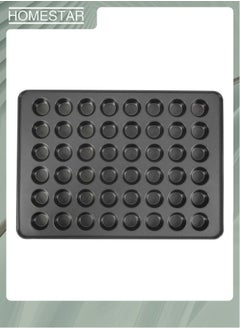 48-Cavities Mini Muffin Bakeware Pan ,Premium Non Stick Mini Round Cupcake Pan Tray Baking Mould, Bakeware Cooking Accessory for Home Kitchen, Black